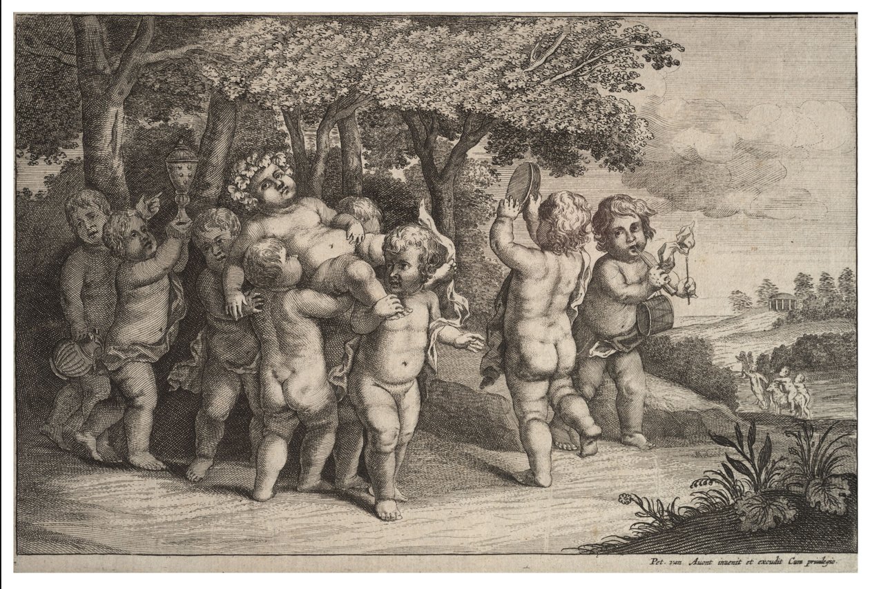 Nio små pojkar av Wenceslaus Hollar