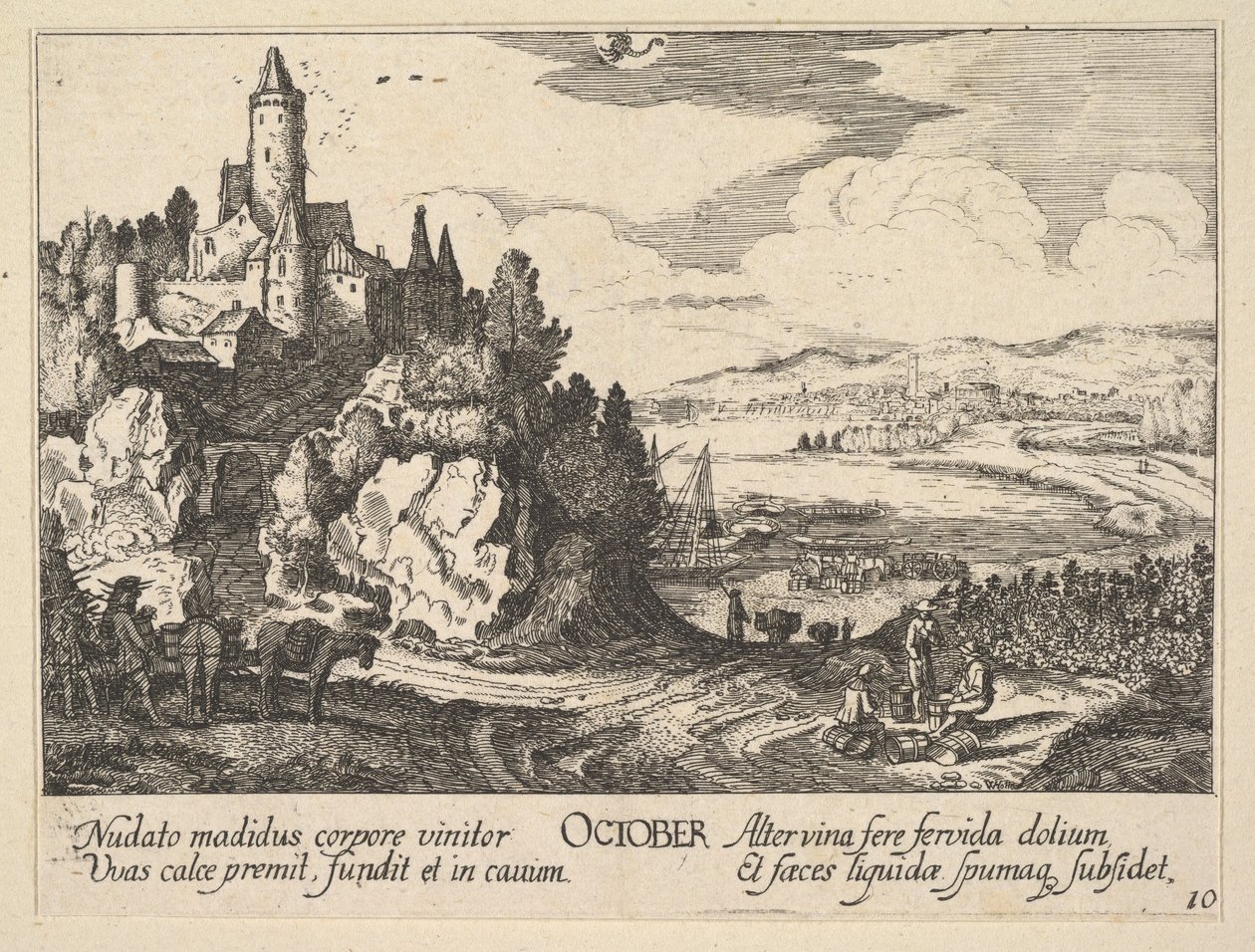 oktober, 1628-29. av Wenceslaus Hollar