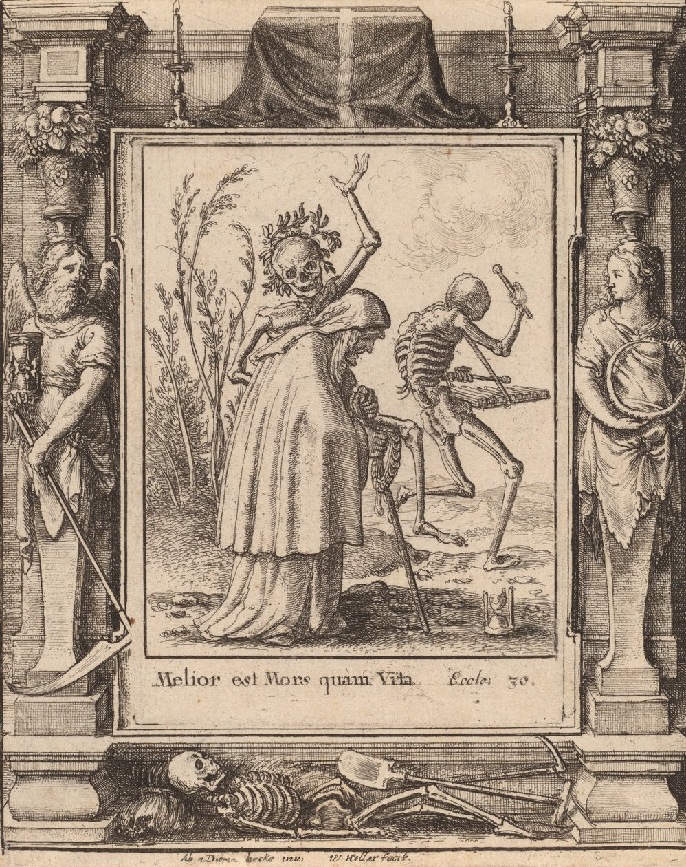 Gammal kvinna, 1651. av Wenceslaus Hollar