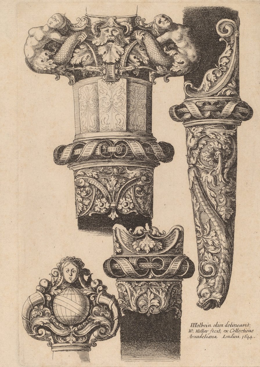 Ornament för en dolk och skida, 1644. av Wenceslaus Hollar