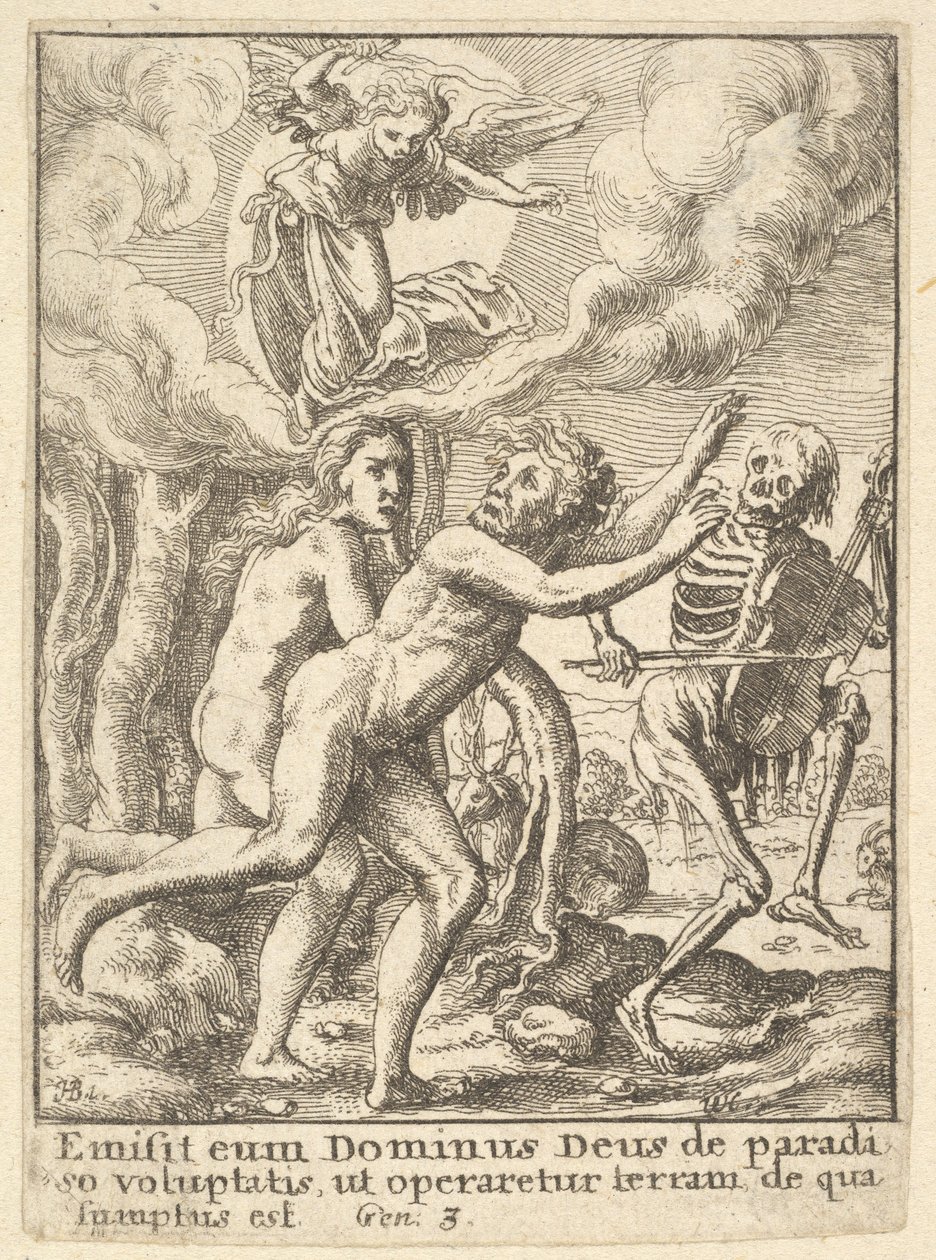 Paradise Lost, från Dödsdansen, 1651. av Wenceslaus Hollar