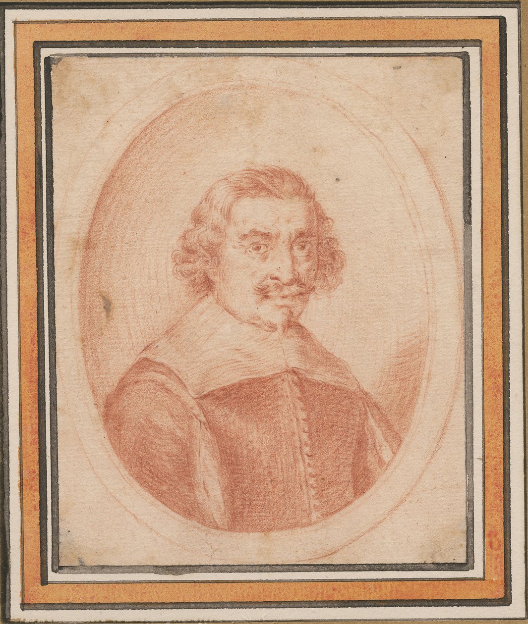 Porträtt av Jacques Callot 1592-1635, ca 1630-1634. av Wenceslaus Hollar