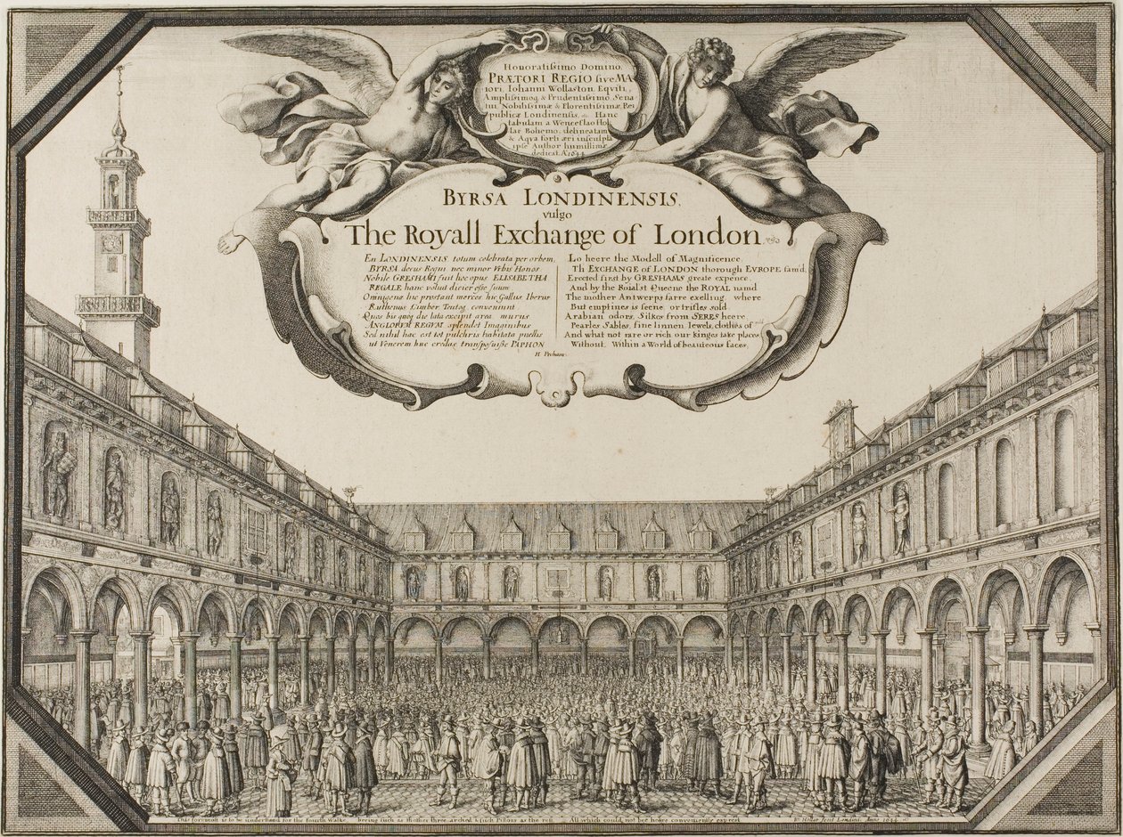 Royal Exchange av Wenceslaus Hollar