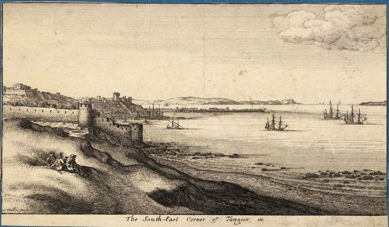 S.E. hörnet av Tanger. Tillstånd 1 av Wenceslaus Hollar