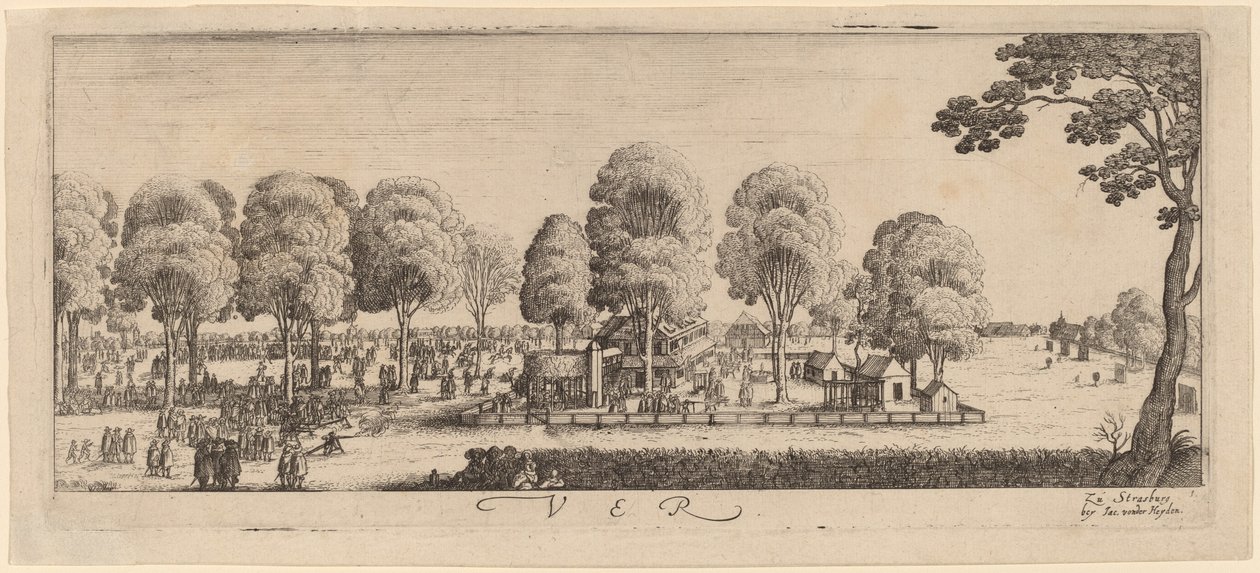 Vår: Skjutbanan, ca. 16281629. av Wenceslaus Hollar