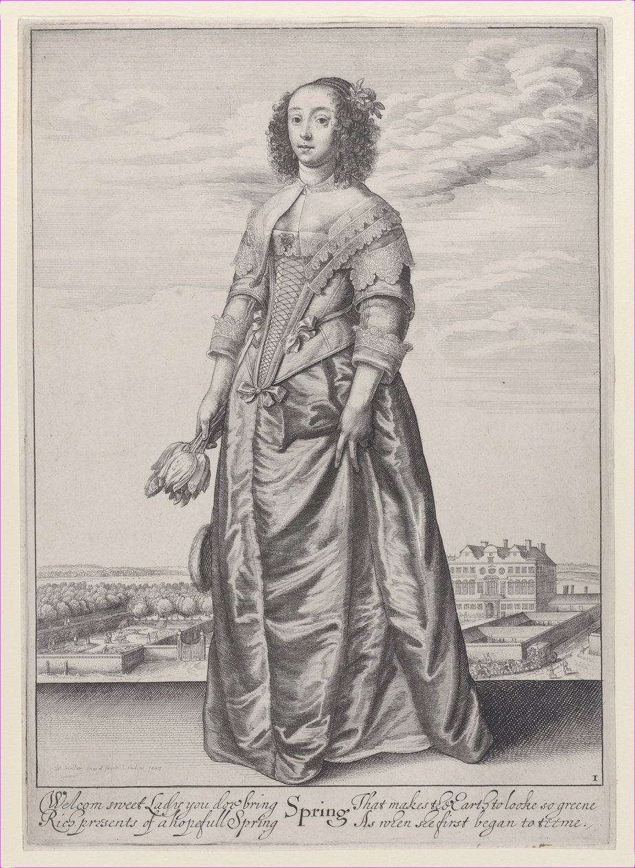 Vår, från Årstiderna, 1643-44., 1643-44. av Wenceslaus Hollar