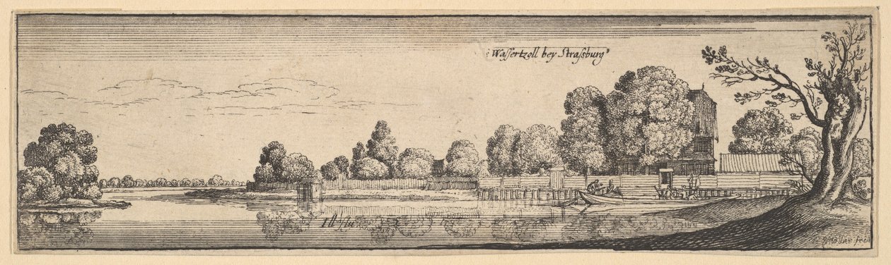 Strasbourg: Tullhuset, 1625-77. av Wenceslaus Hollar