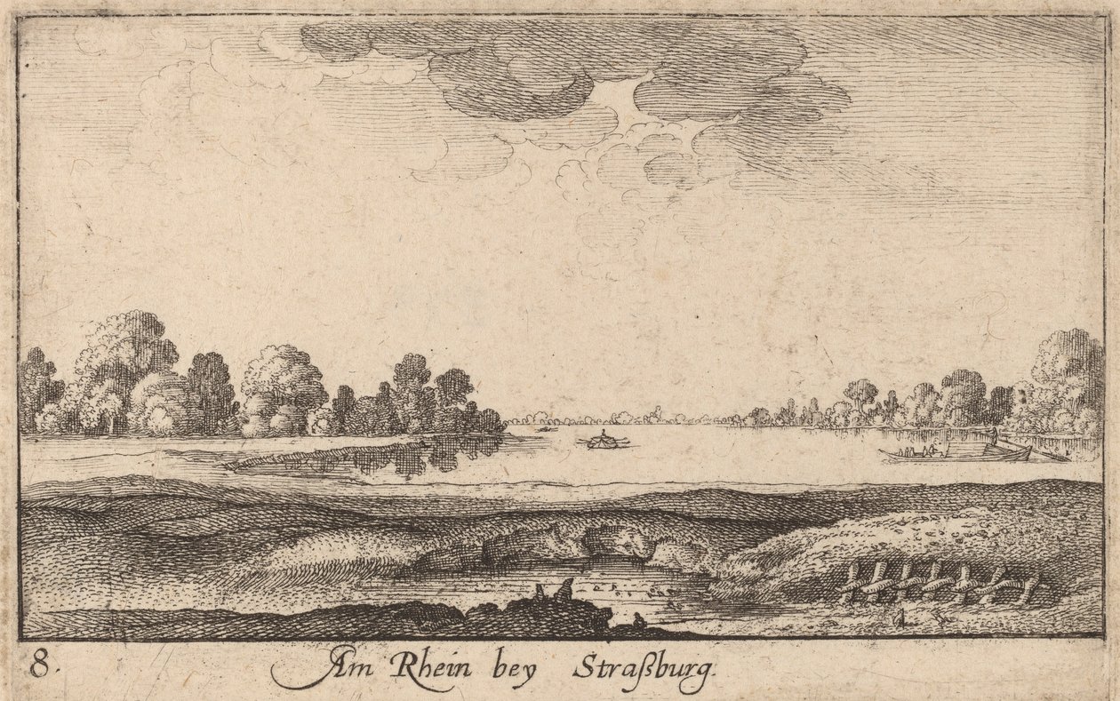 Strasbourg: Tullhuset, 1635. av Wenceslaus Hollar