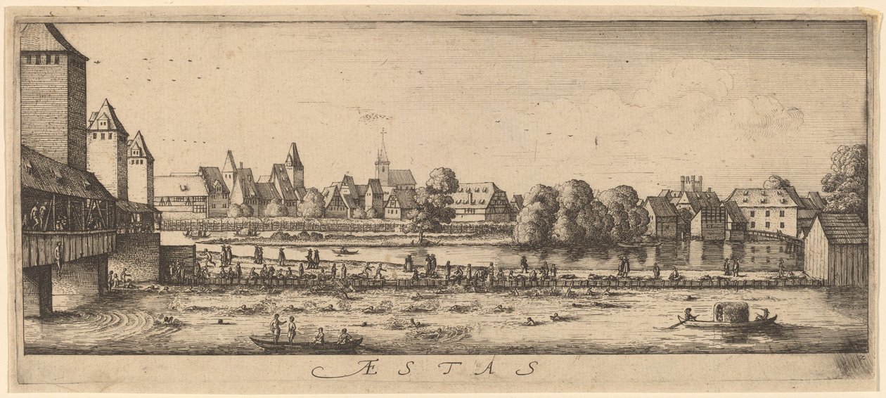 Sommar: Badplatsen av Wenceslaus Hollar