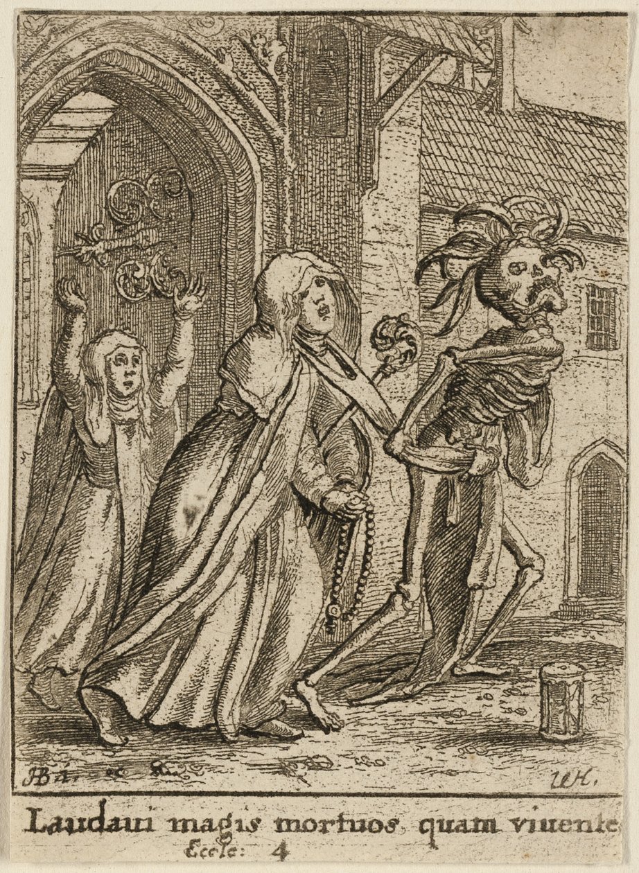 Abbedissan och döden av Wenceslaus Hollar