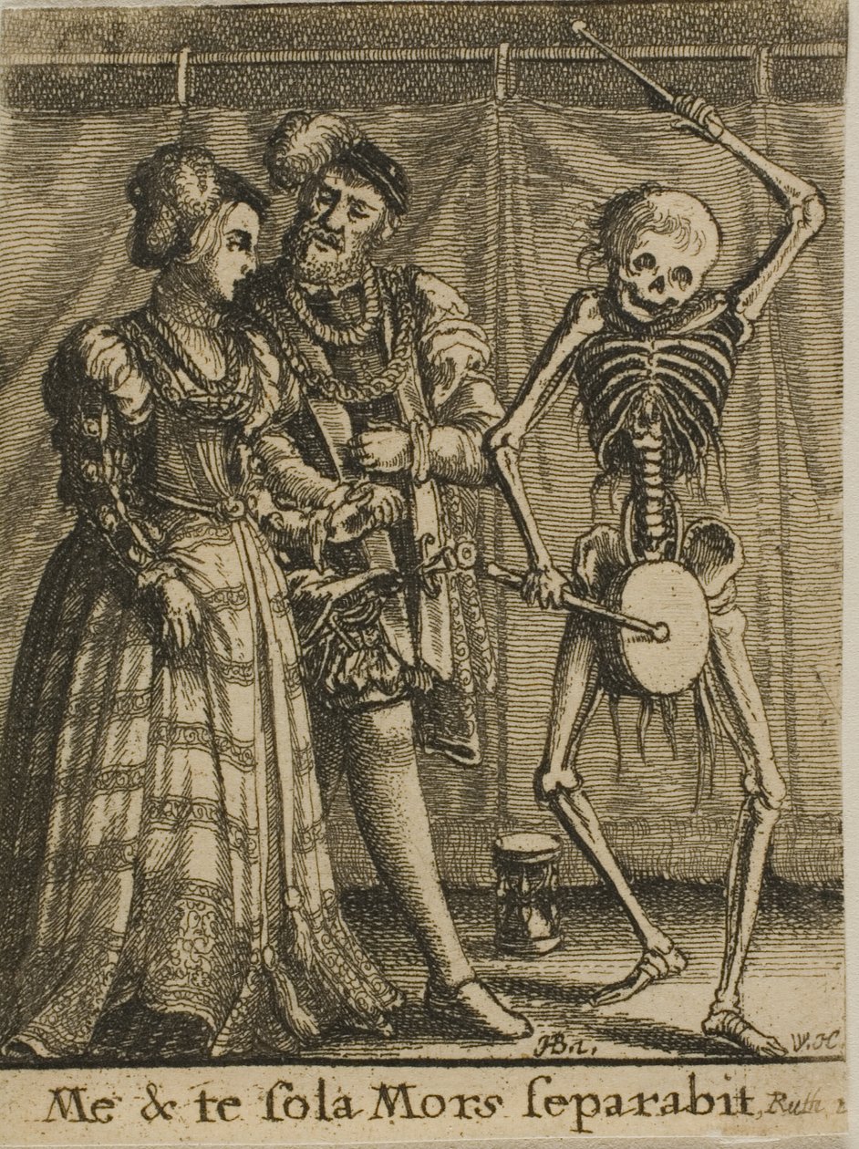 Brudparet och döden av Wenceslaus Hollar