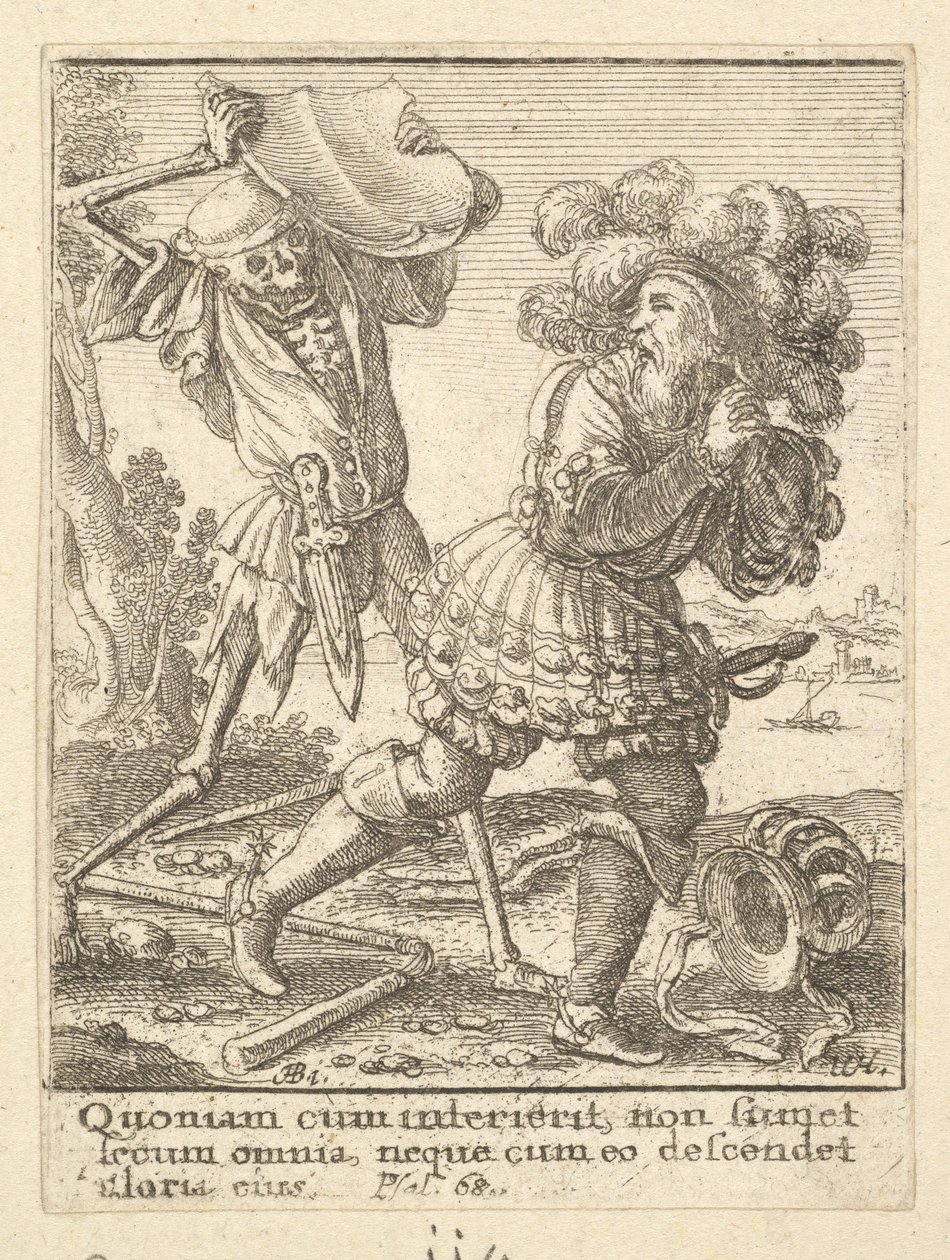Greven från Dödsdansen, 1651. av Wenceslaus Hollar
