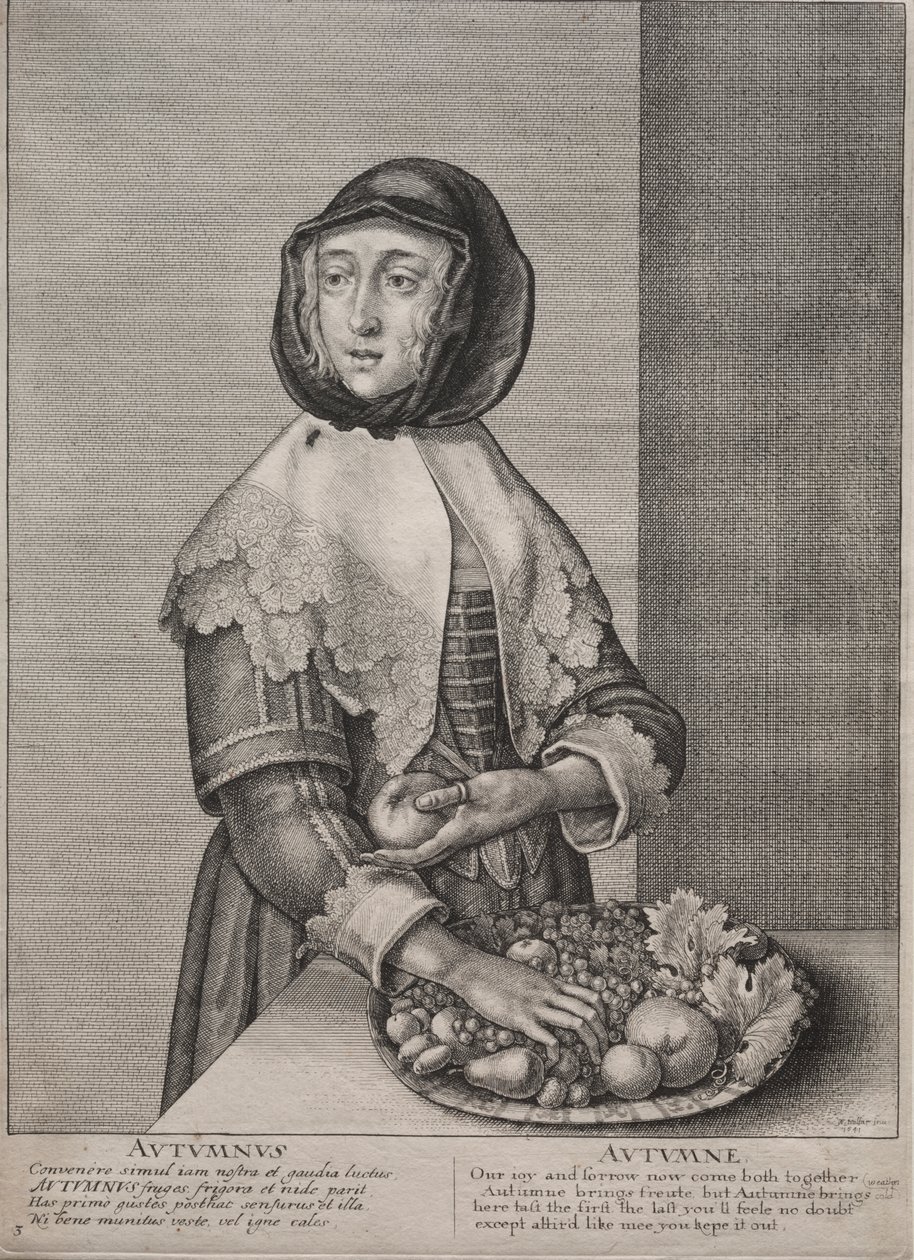 De fyra årstiderna: Höst av Wenceslaus Hollar
