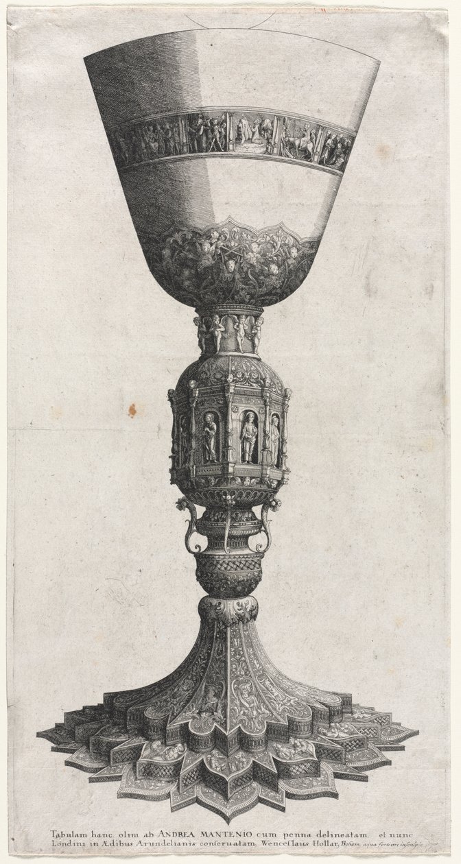 Den stora kalken prydd med figurer, 1640. av Wenceslaus Hollar