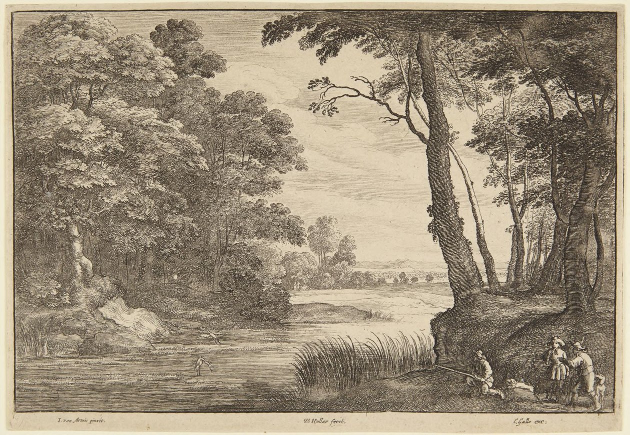 Hägerjakten av Wenceslaus Hollar