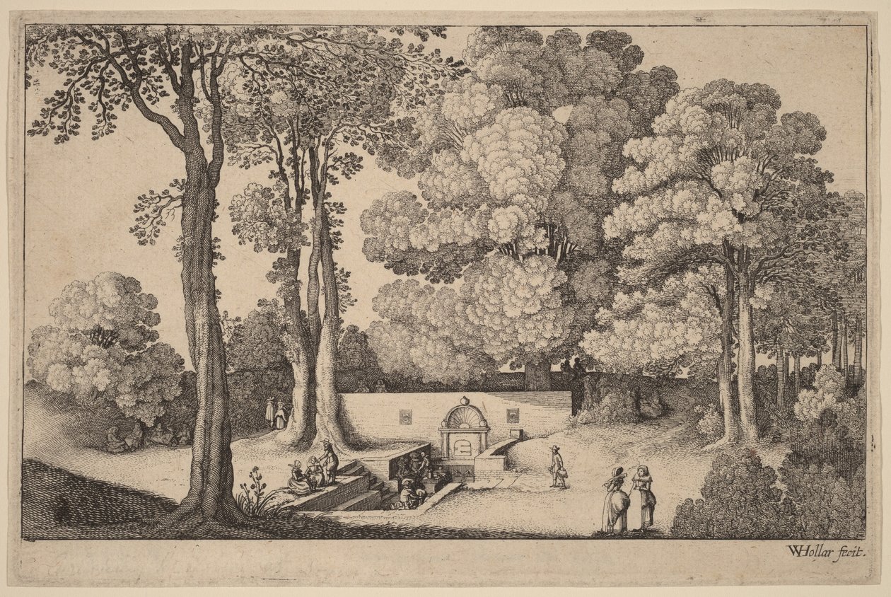 Mineralkällan av Wenceslaus Hollar