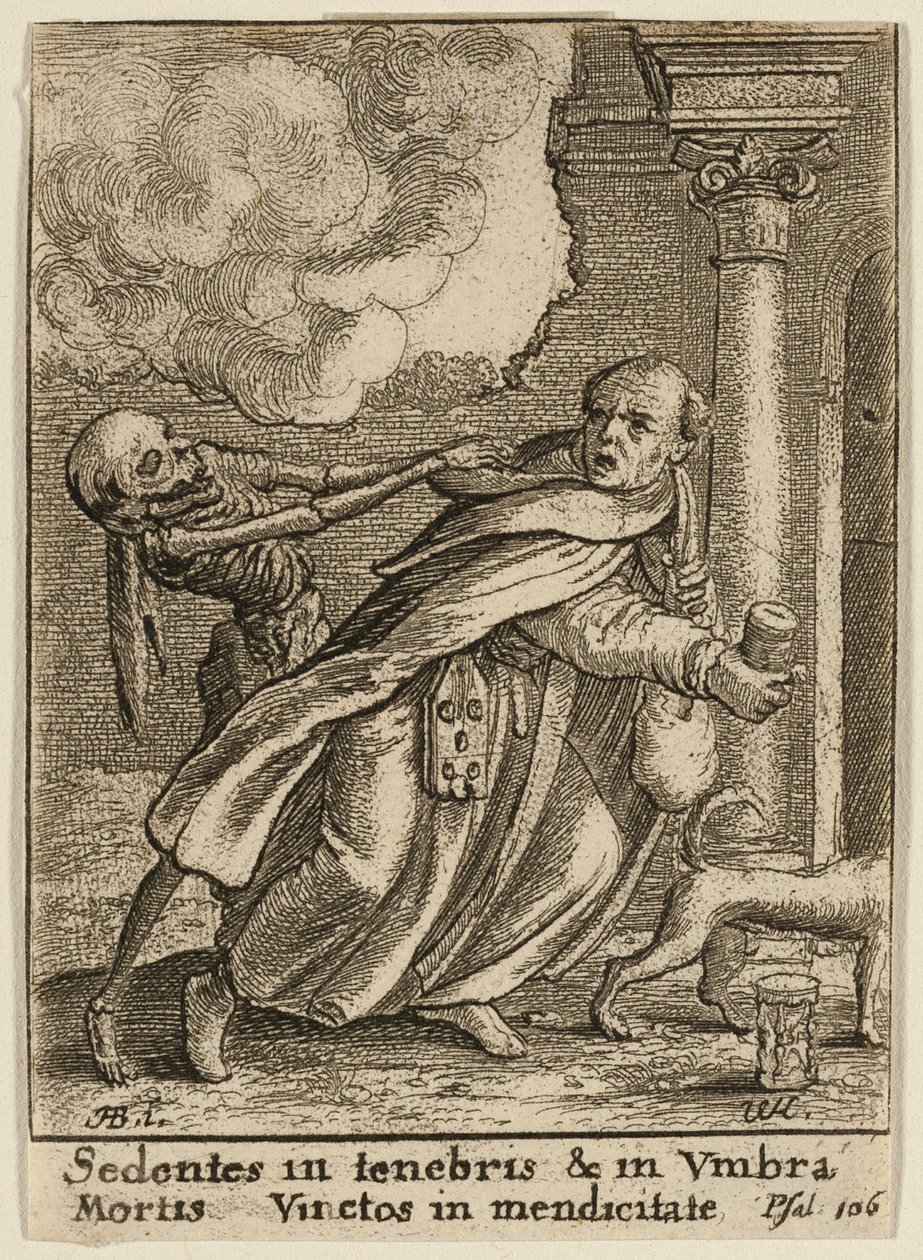 Munken och döden av Wenceslaus Hollar