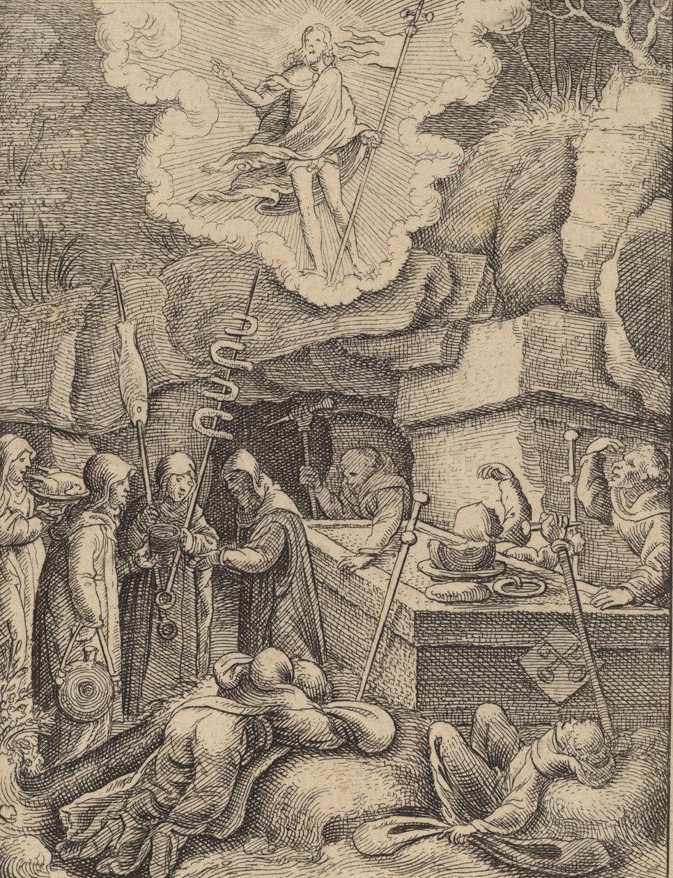 Återupplivandet. av Wenceslaus Hollar