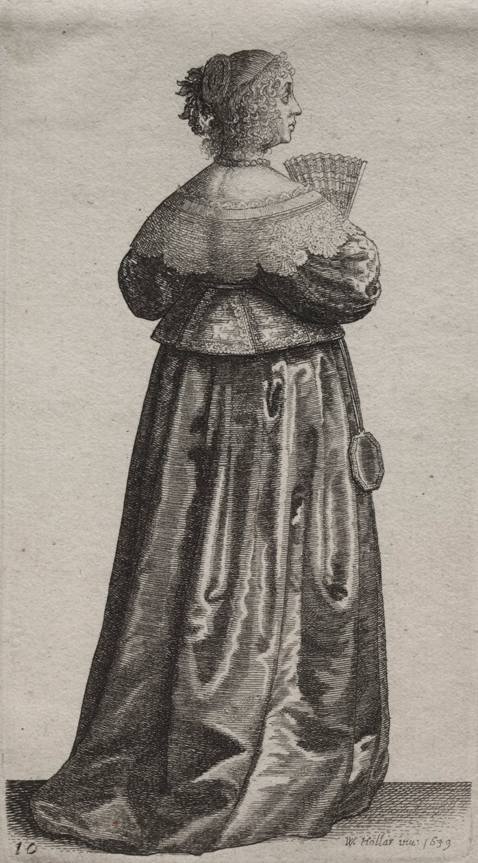 Engelska kvinnors flera vanor, från adeln till landets kvinnor..., 1639. av Wenceslaus Hollar