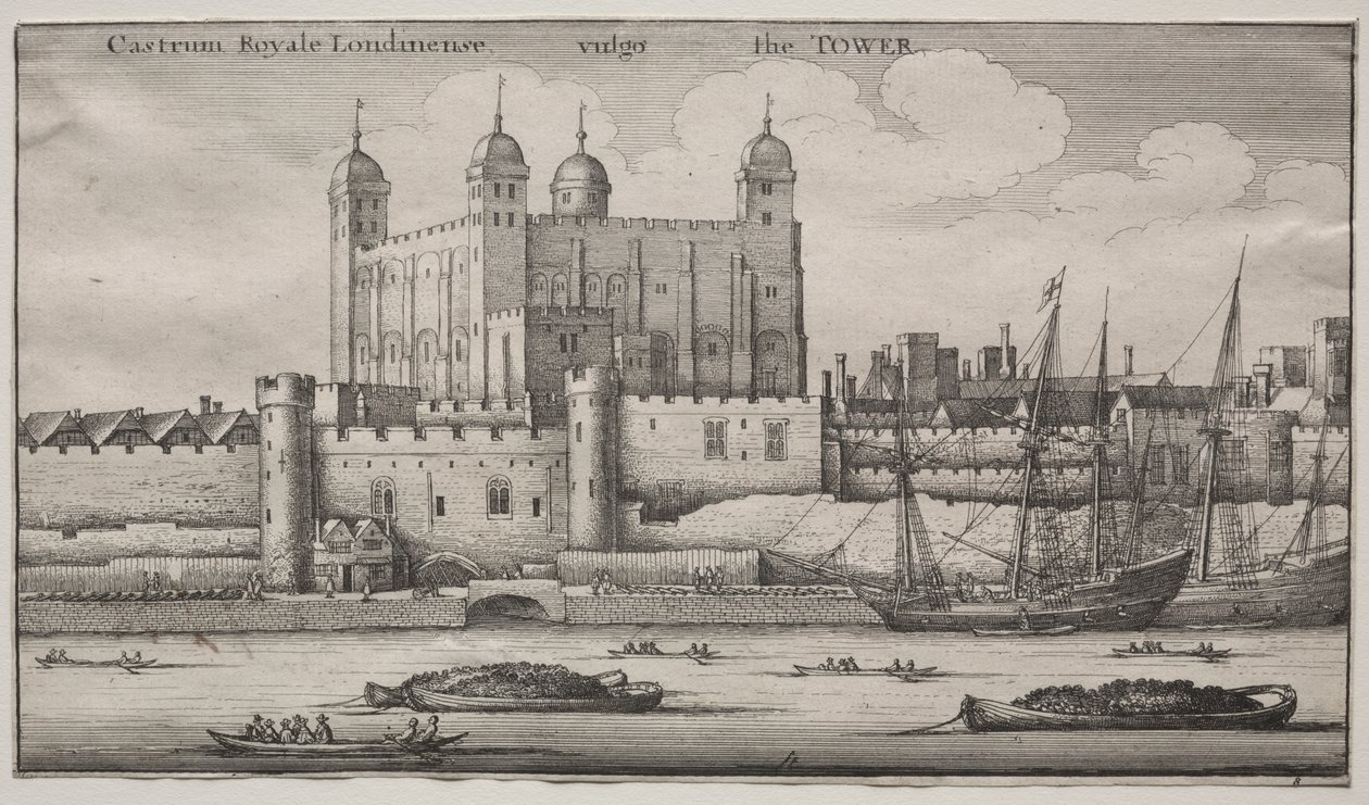 Towern, London av Wenceslaus Hollar