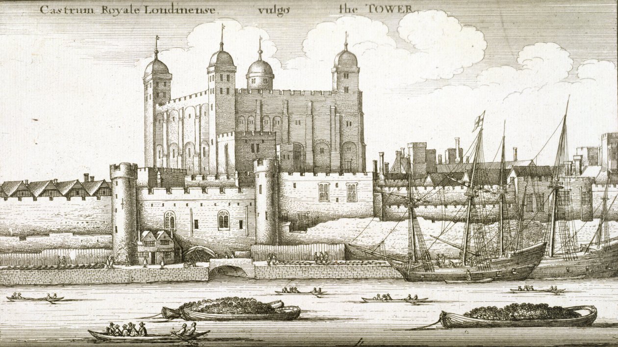 Towern i London, 1647 av Wenceslaus Hollar