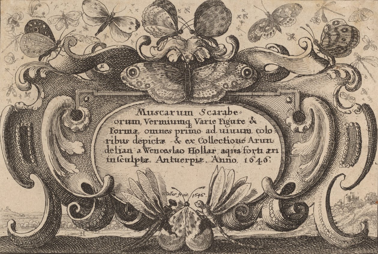 Titelsida, 1646. av Wenceslaus Hollar