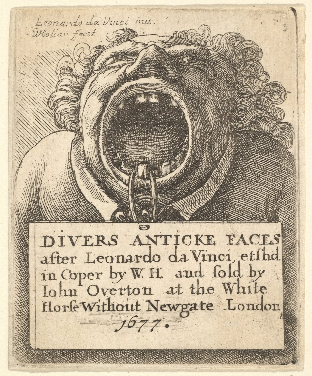 Titelsida, Divers Anticke Faces, 1677. av Wenceslaus Hollar