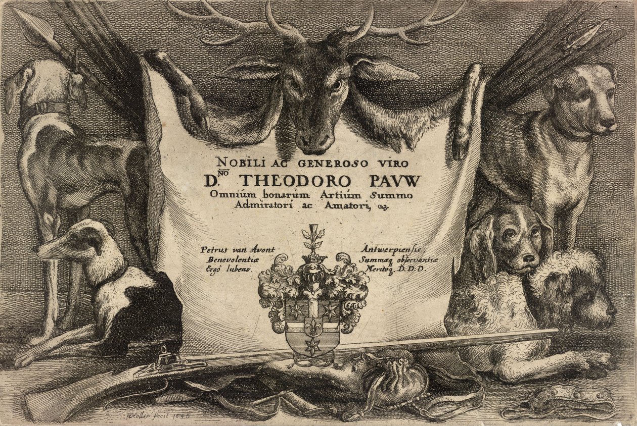 Titel. Tillstånd 3 av Wenceslaus Hollar