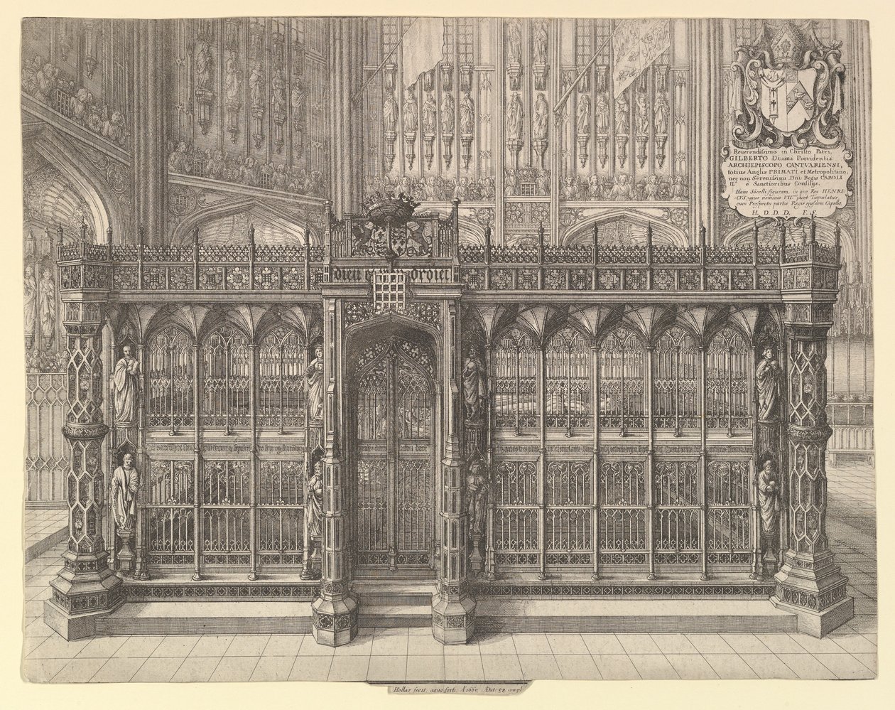 Henrik VII:s grav, 1665. av Wenceslaus Hollar