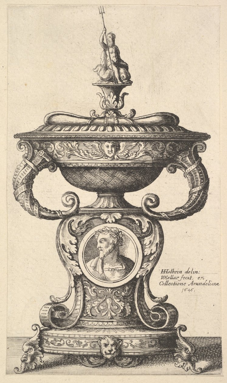 Tvåhanterade bägare, 1646. av Wenceslaus Hollar