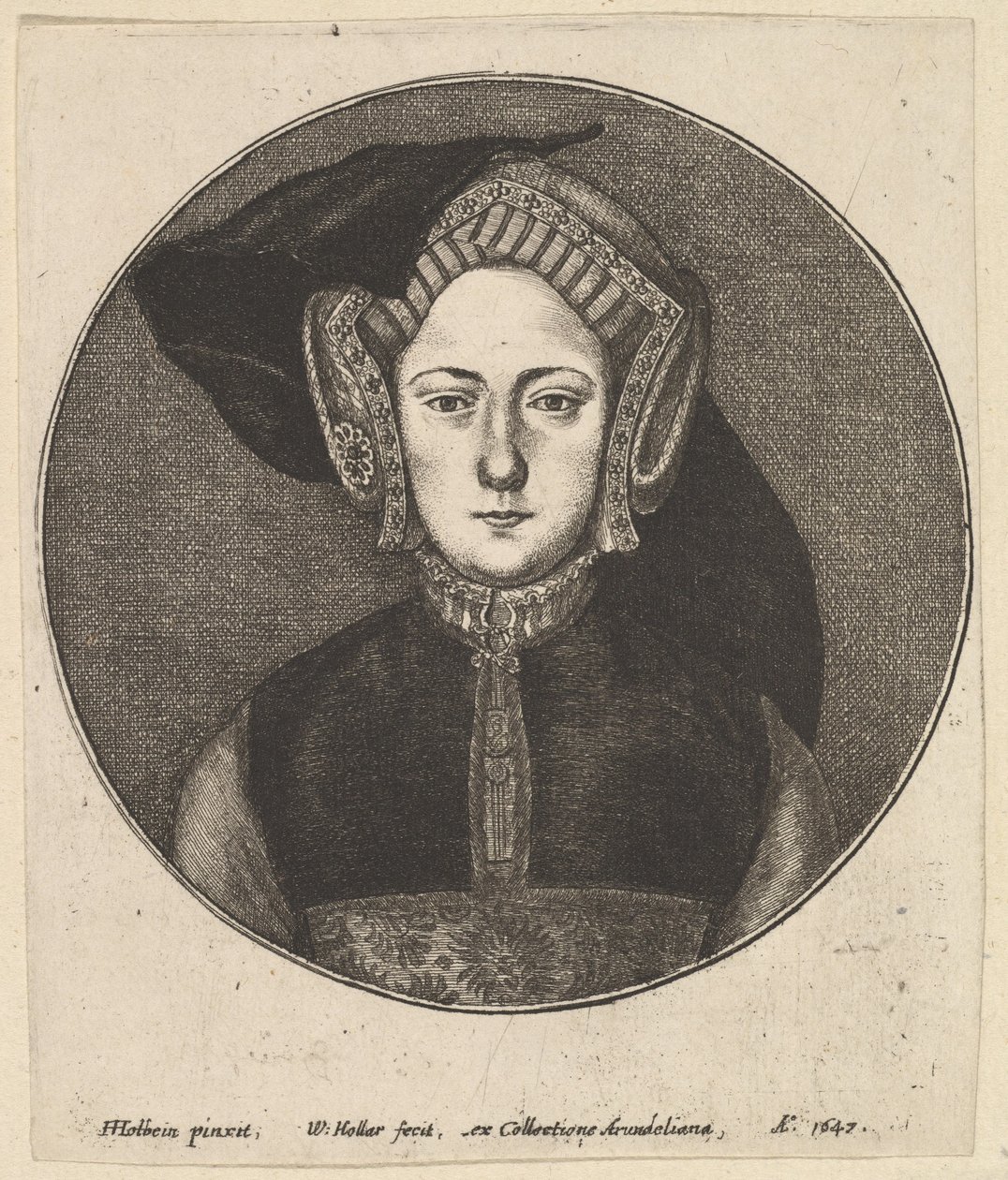 Okänd kvinna, 1647. av Wenceslaus Hollar
