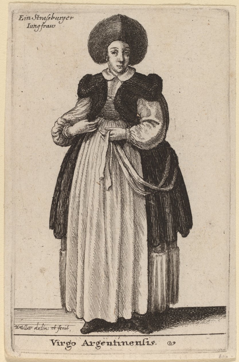 Argentinsk jungfru av Wenceslaus Hollar