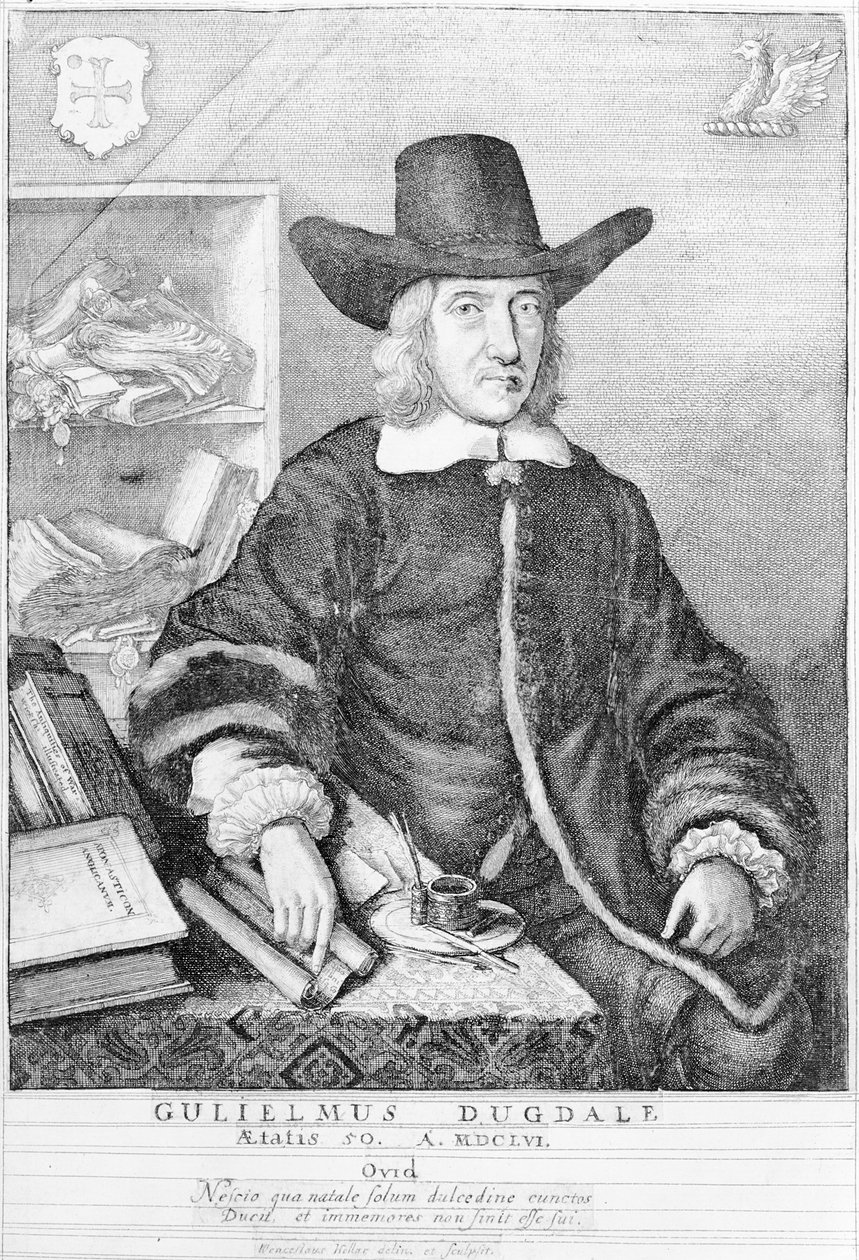 William Dugdale, 1656 swed av Wenceslaus Hollar