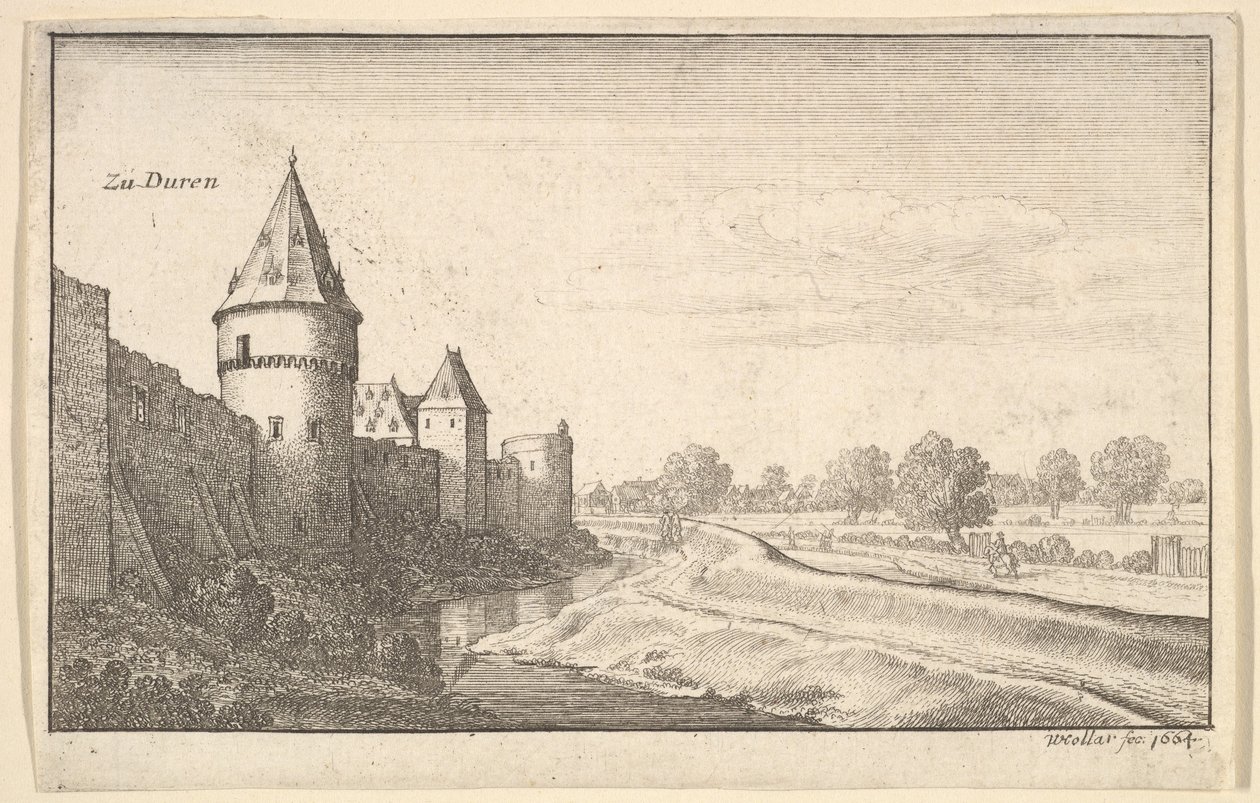 Zu Düren, ur ”European Views” av Wenceslaus Hollar