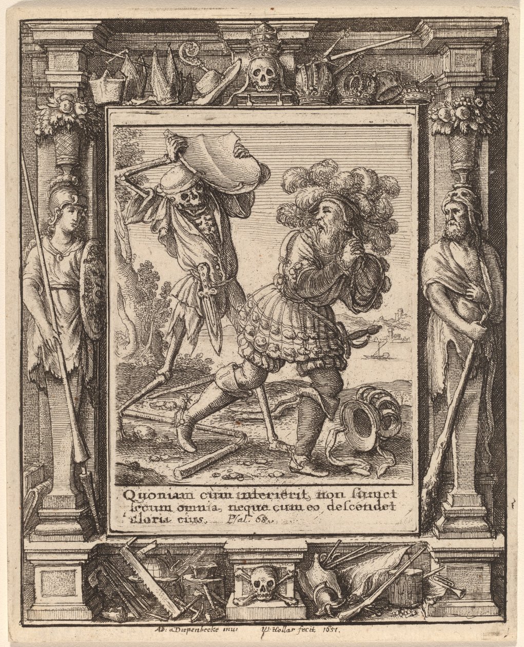 Räkna av Wenceslaus Hollar after Hans Holbein the Younger after Abraham van Diepenbeeck