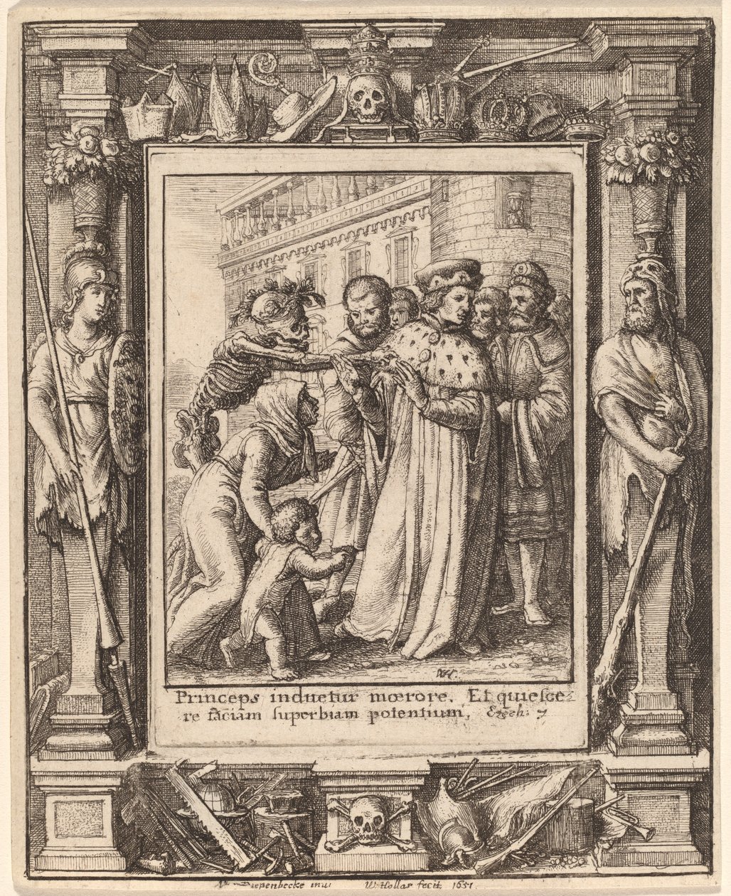 hertig av Wenceslaus Hollar after Hans Holbein the Younger after Abraham van Diepenbeeck