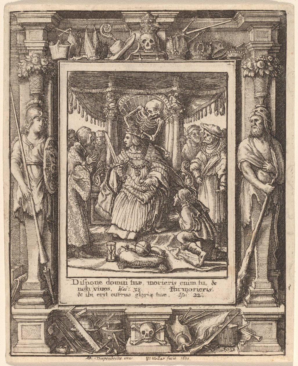 Kejsare av Wenceslaus Hollar after Hans Holbein the Younger after Abraham van Diepenbeeck