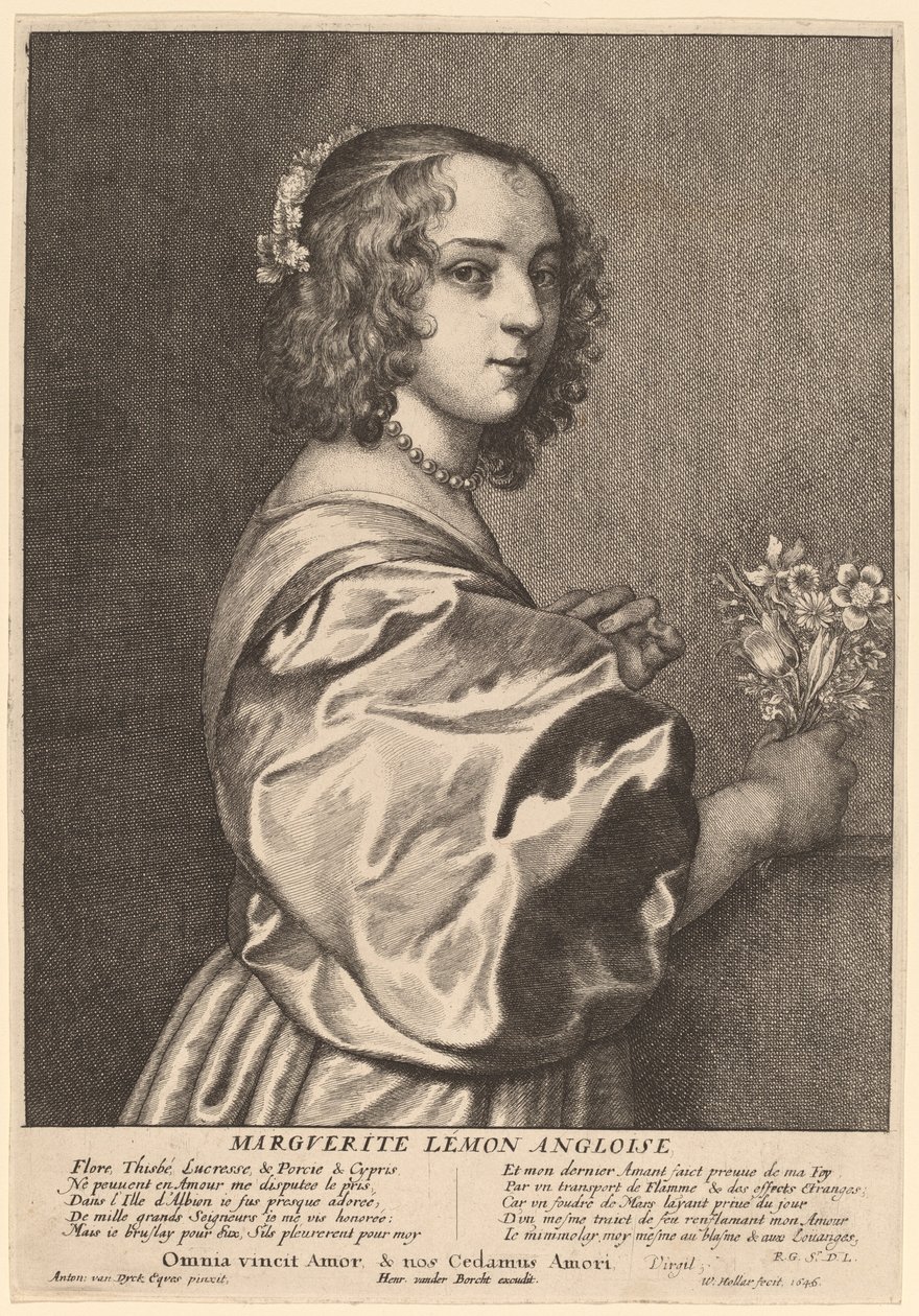 Margaret Lemon av Wenceslaus Hollar after Sir Anthony van Dyck