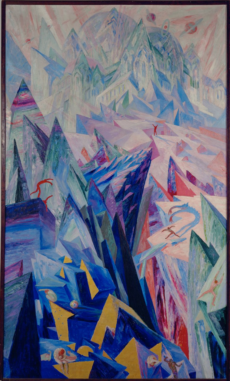 The path of Genius (olja på duk) av Wenzel Hablik