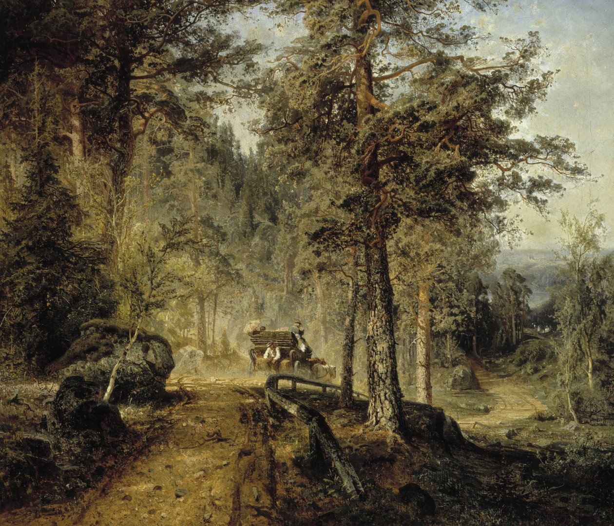 Road in Häme (En varm sommardag) av Werner Holmberg