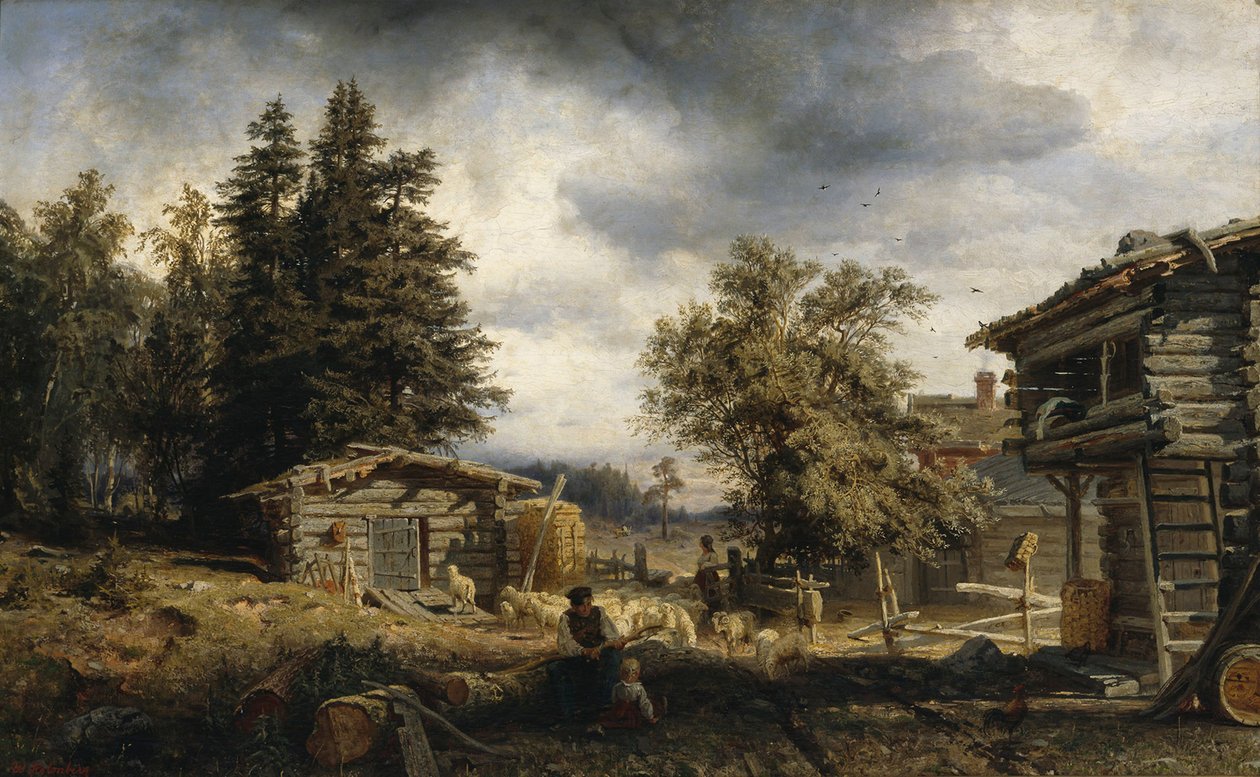 Stuga i Kuru av Werner Holmberg