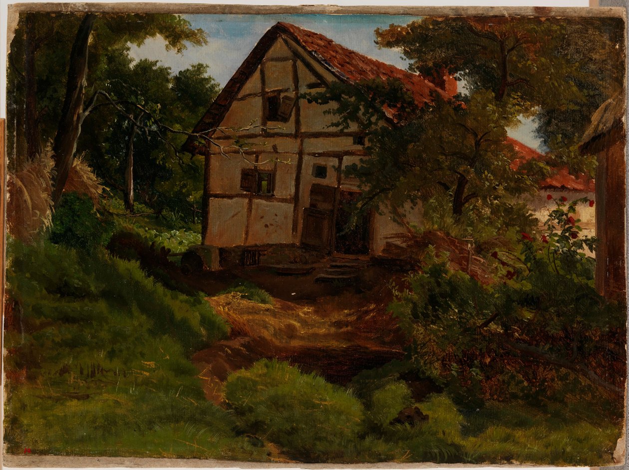 Bondgård i Tyskland, studie av Werner Holmberg