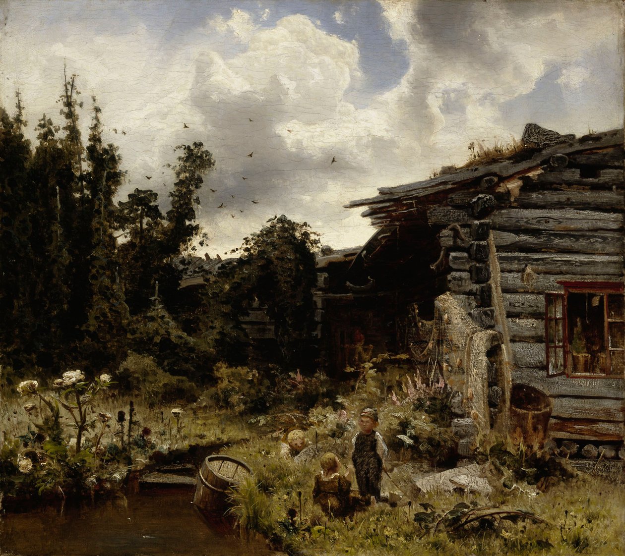 Finsk humlegård av Werner Holmberg