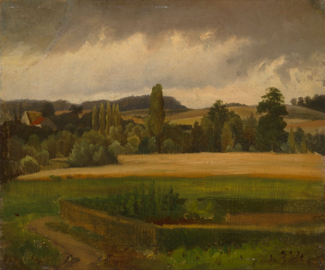 Landskap från Gräfenberg - Studie av Werner Holmberg