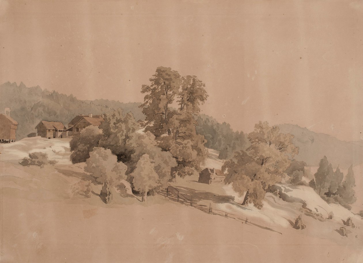 Landskap sommartid av Werner Holmberg
