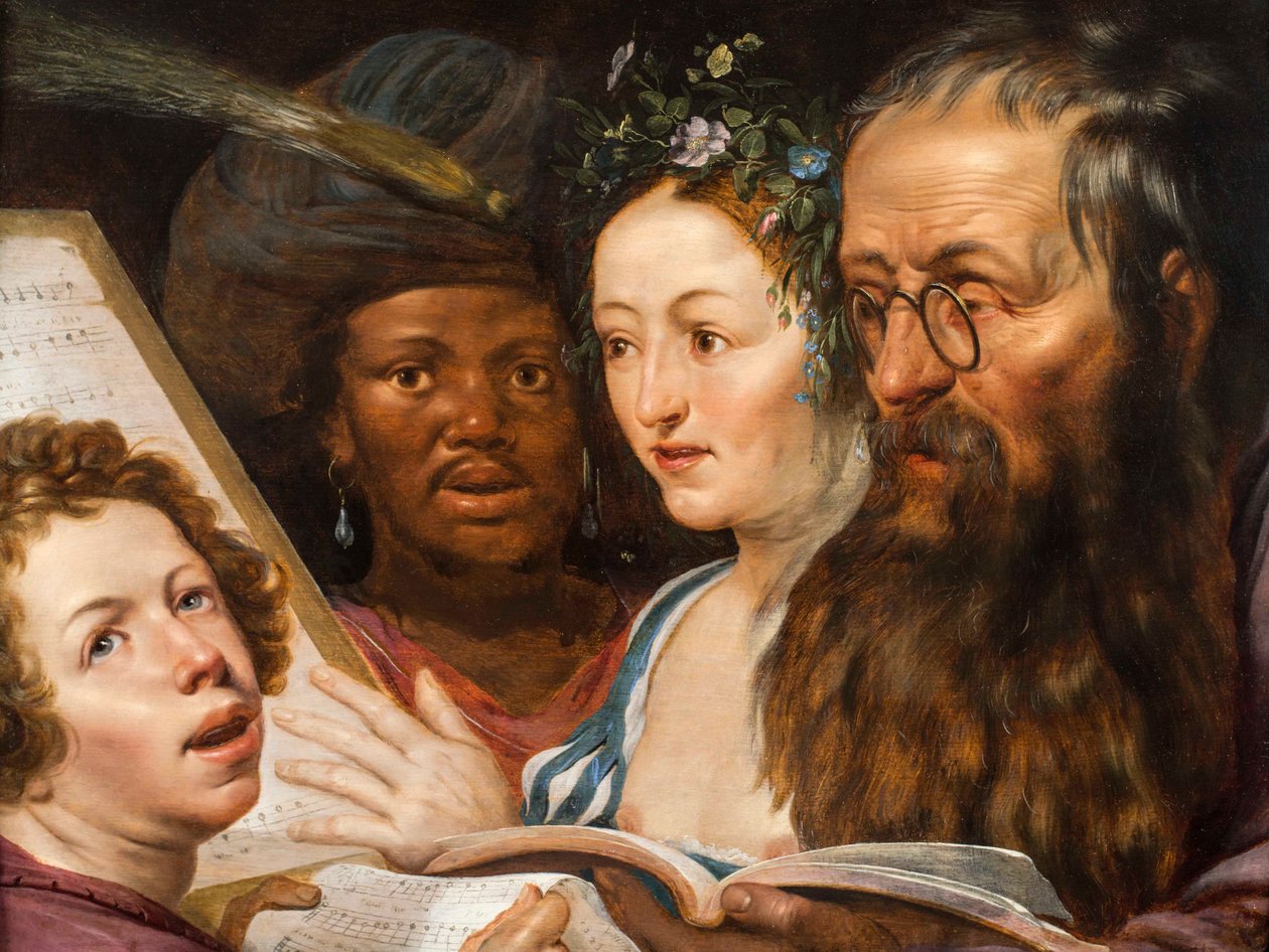 En allegori av musik, 1625 av Werner Jacobsz van den Valckert