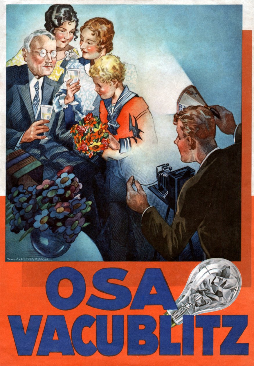 Reklam för varumärket OSRAM, c1935 (illustration) av Werner von Axster Heudtlass