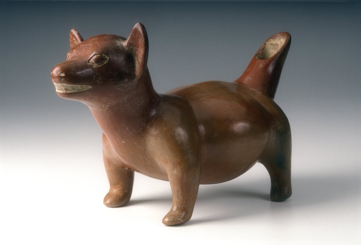 Dog Effigy Vessel, c.200 B.C.E.-300 C.E. (keramik) av West Mexican