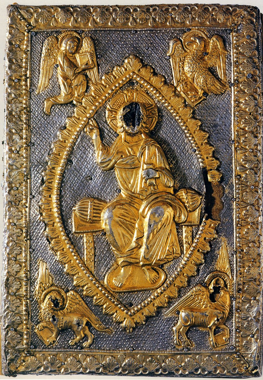 Evangeliets bok av Matilda av Canossa, 1000-talet av West European Applied Art
