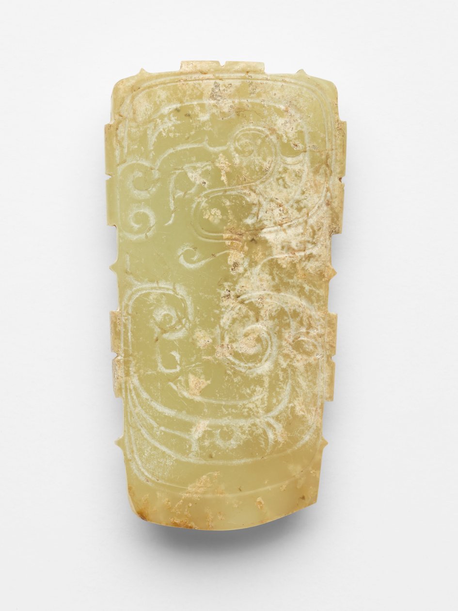 Hänge (pei) i form av en drake av Western Zhou Dynasty Chinese School